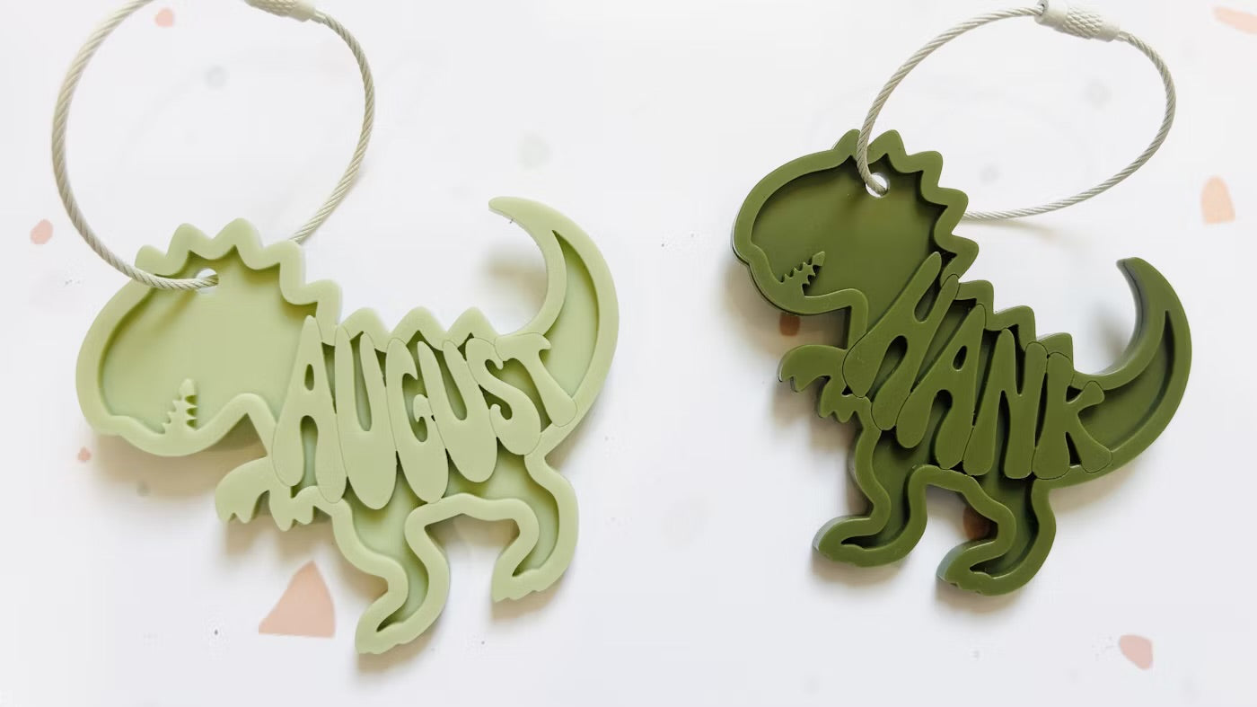 Sleutelhanger Dino | Gepersonaliseerd