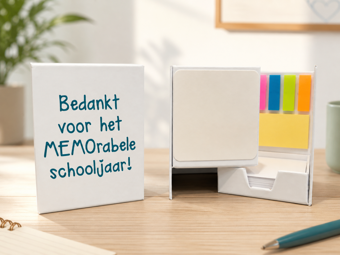 Pennenhouder met Memoblaadjes | Gepersonaliseerd