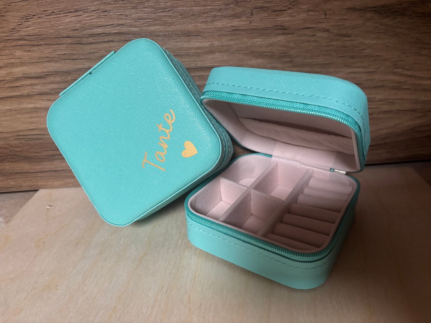 Juwelendoosje Leder Mint | Tante