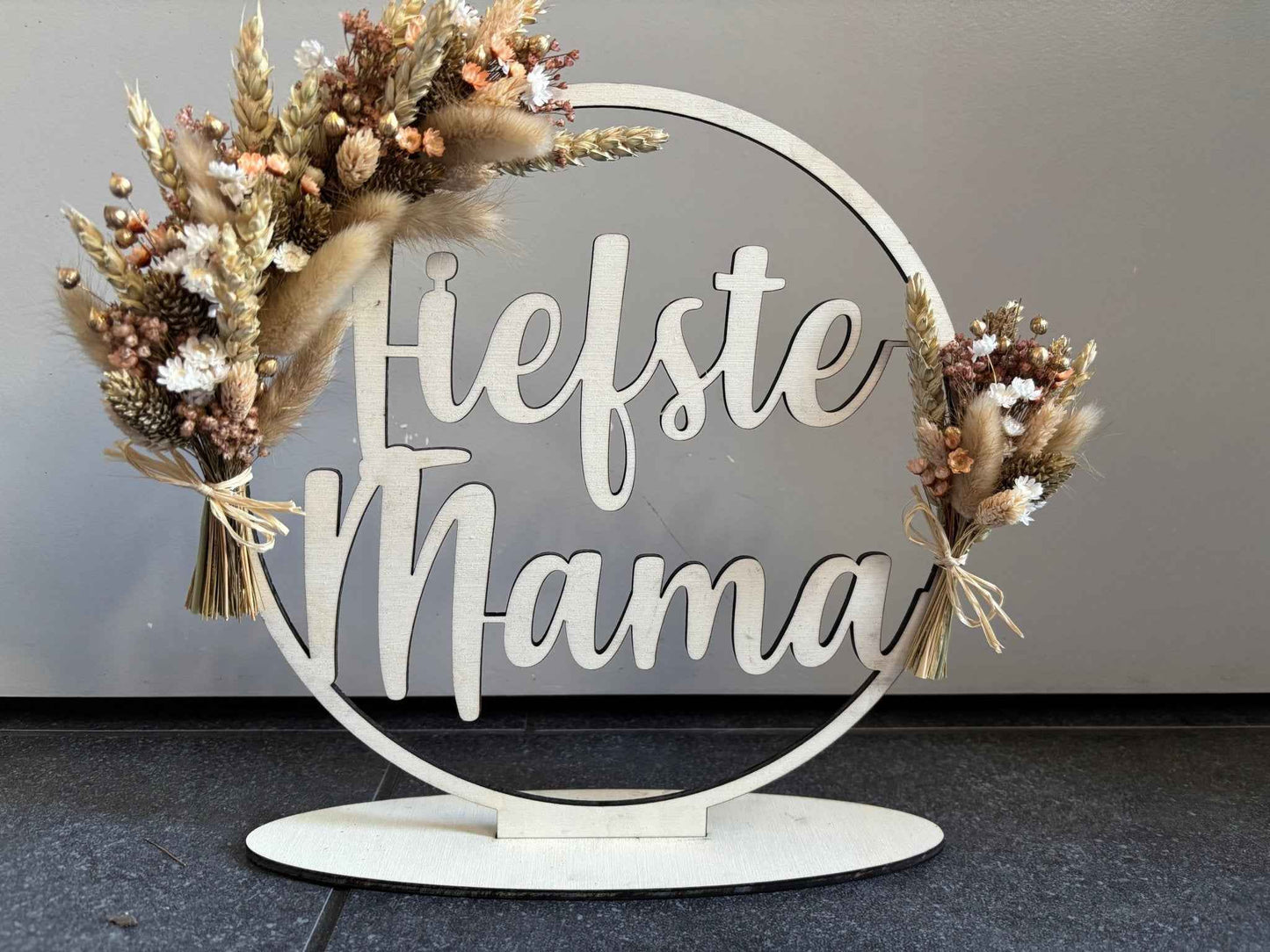 Flowerhoop Groot | Naamcirkel gepersonaliseerd