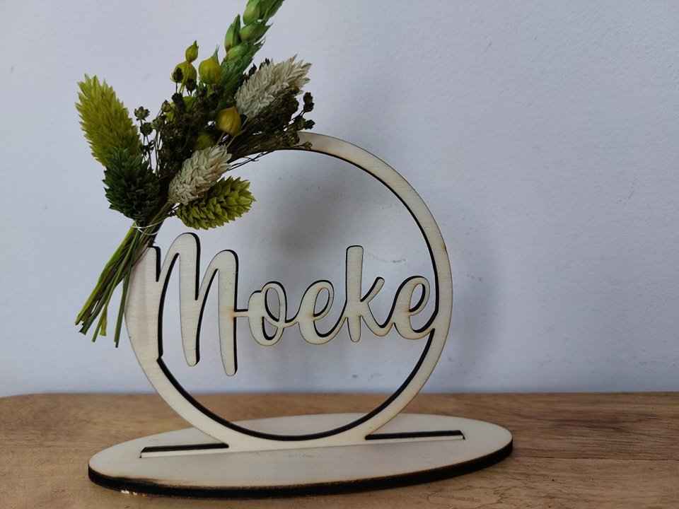 Flowerhoop Klein | Naamcirkel gepersonaliseerd