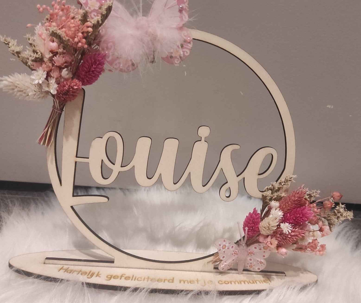 Flowerhoop Middel | Naamcirkel gepersonaliseerd