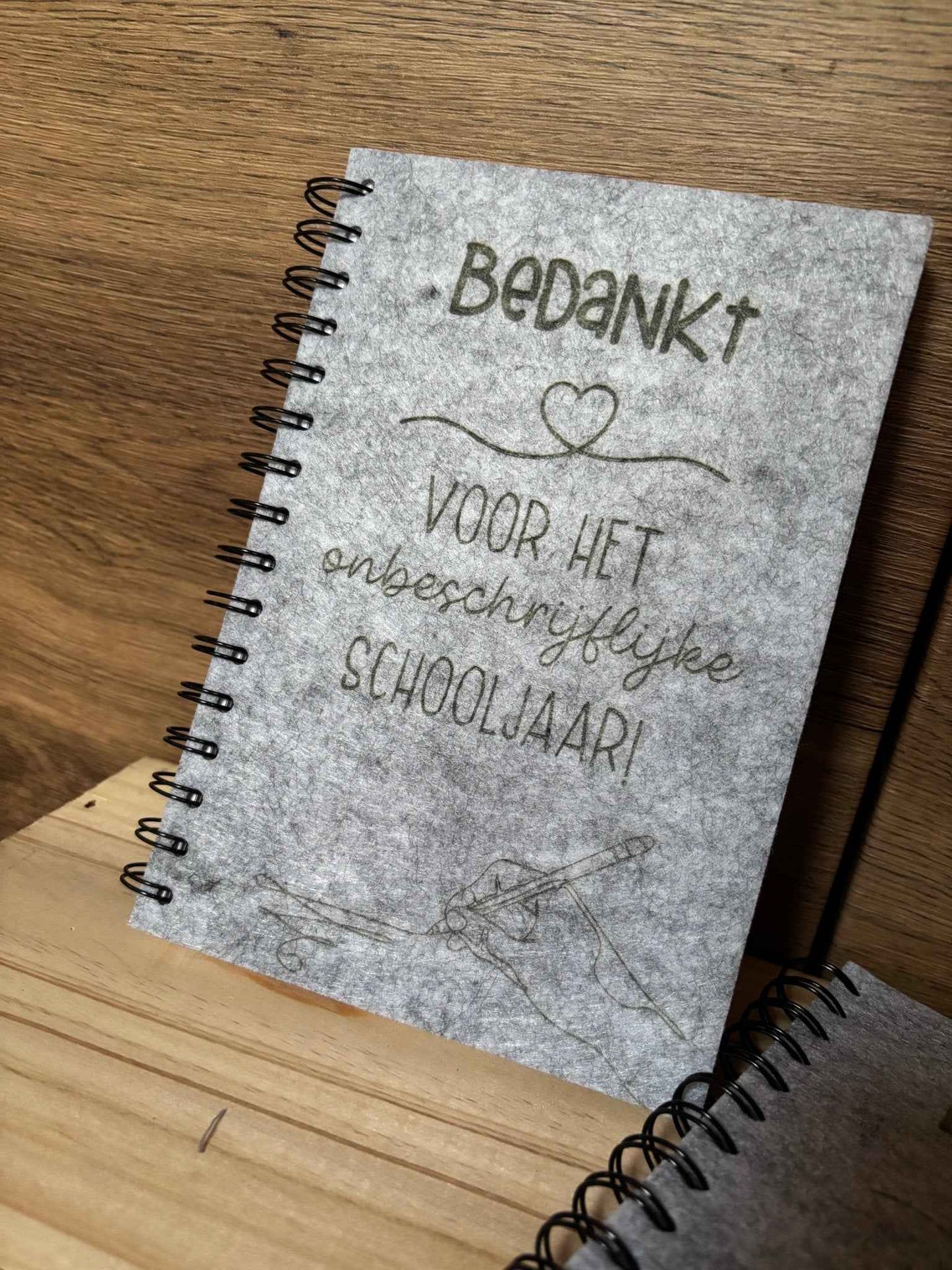 Notitieboekje Vilt | Gepersonaliseerd
