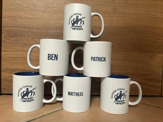 Gepersonaliseerde Mok Wit | 6 kleuren