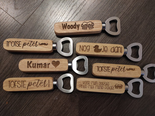 Flesopener Hout | Gepersonaliseerd