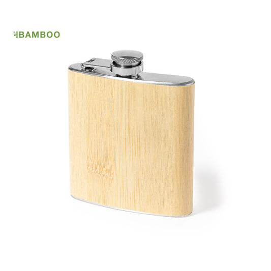 Heupfles Bamboe | Lasergraveerbaar