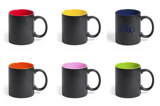 Lasergraveerbare Mok Zwart | 6 kleuren