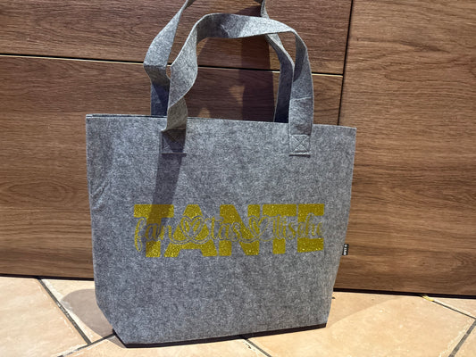 Vilten Tas grijs | fantastische tante