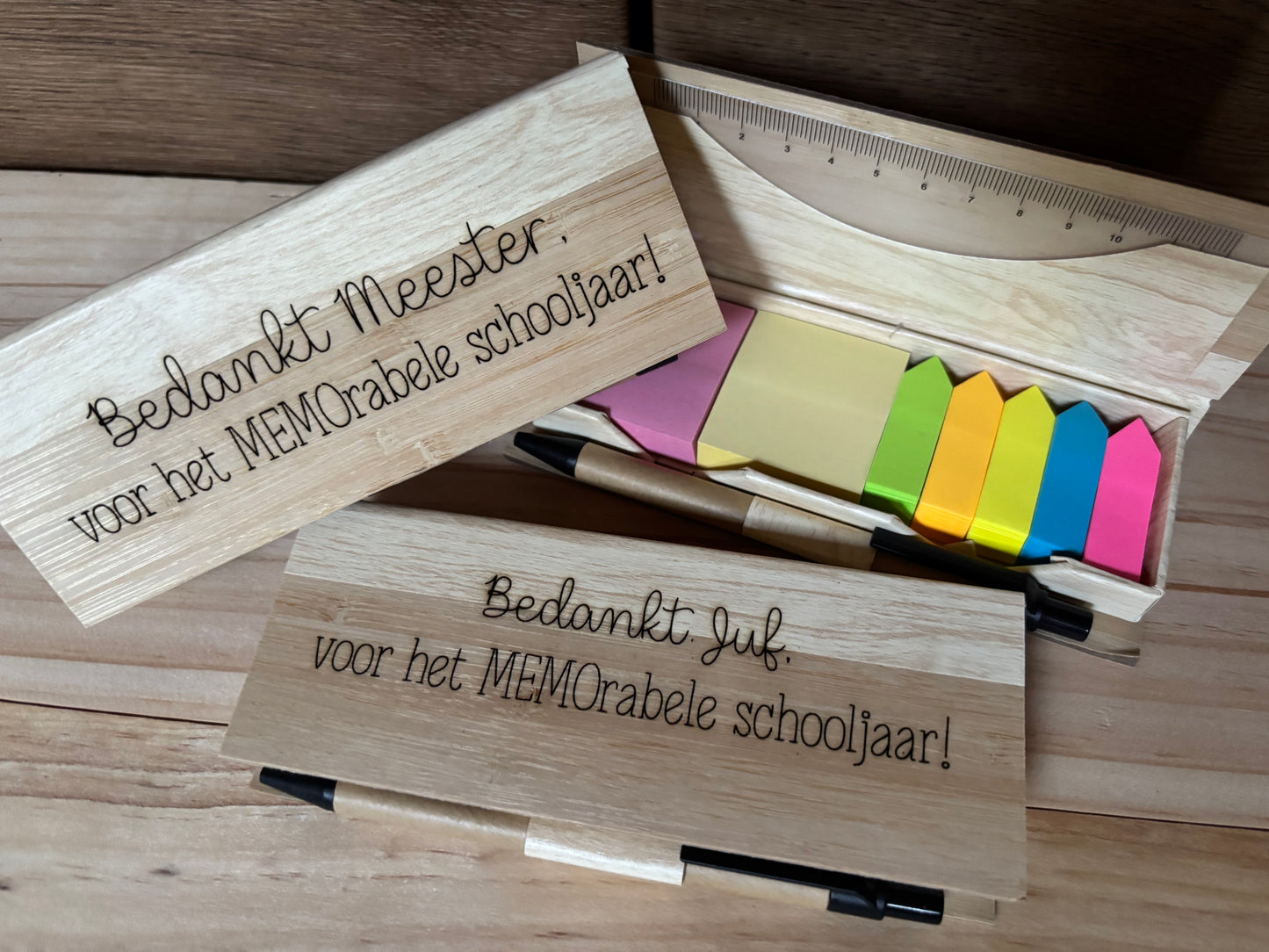 Set Memoblaadjes | Gepersonaliseerd met tekst naar keuze