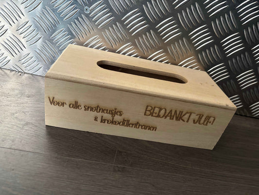 Zakdoekdoos Hout | Gepersonaliseerd