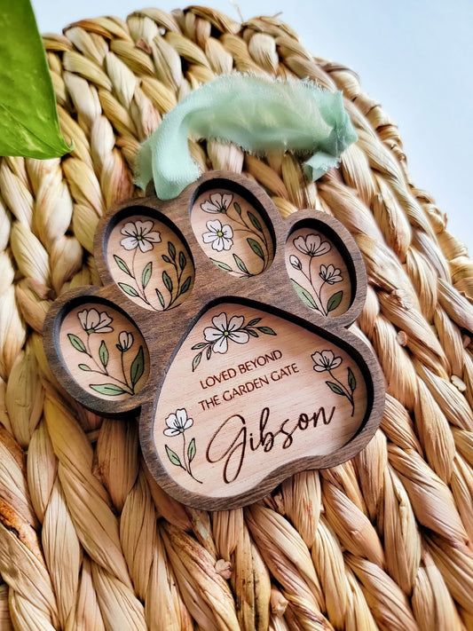 Patte de chien, décoration botanique de Noël | Personnalisée