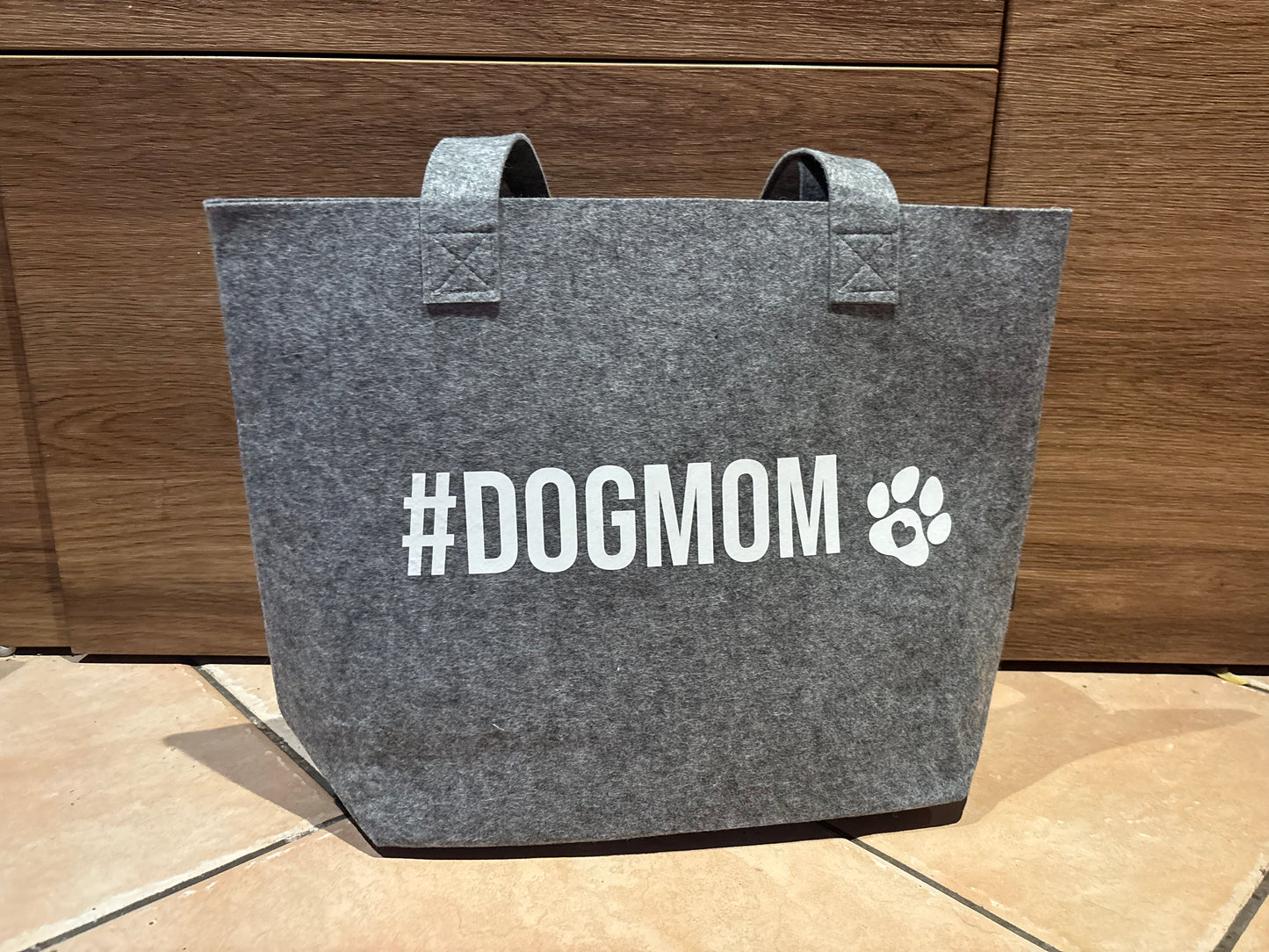 Vilten Tas grijs | #dogmom