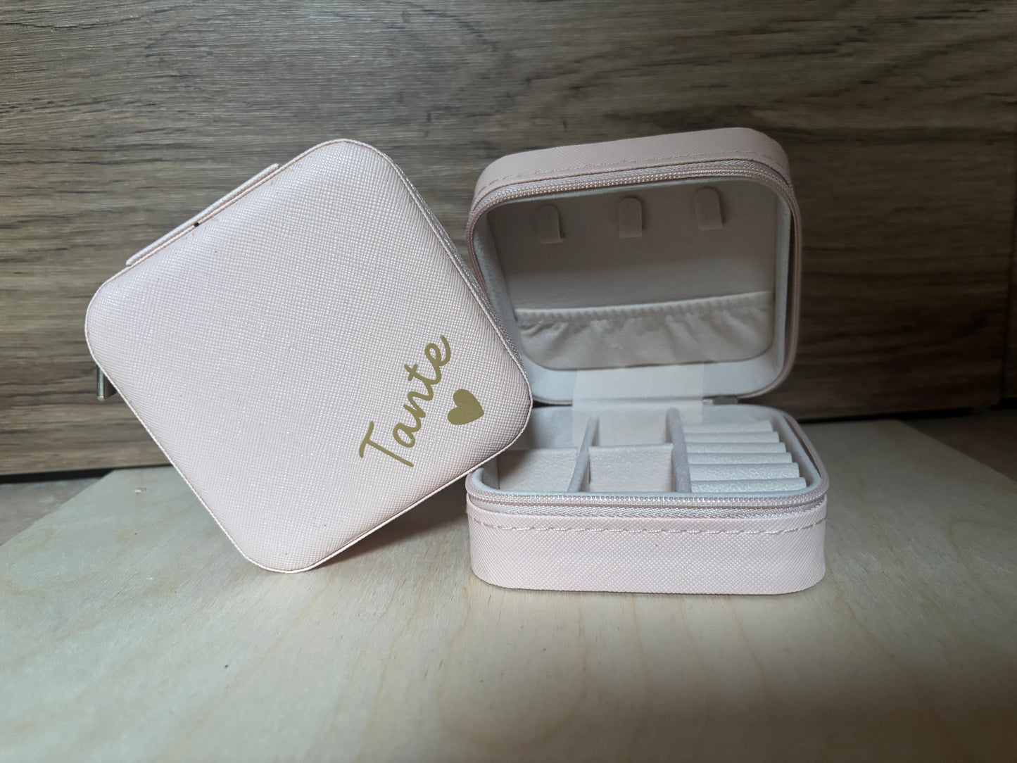 Juwelendoosje Leder Roze | Tante