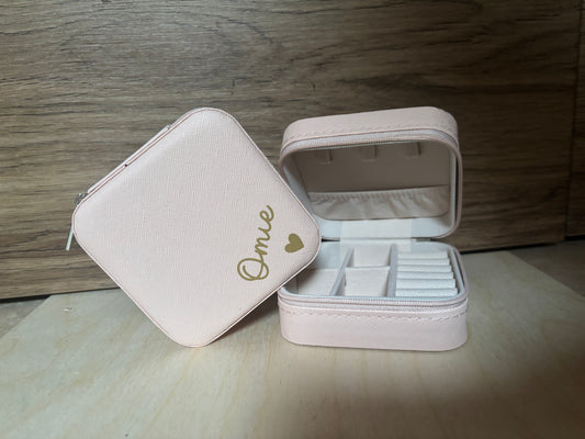Juwelendoosje Leder Roze | Omie
