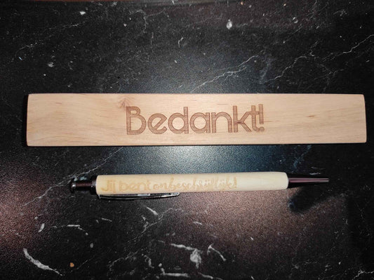 Balpen in Houten doosje | Gepersonaliseerd