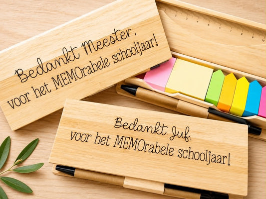 Set Memoblaadjes | Gepersonaliseerd met tekst naar keuze