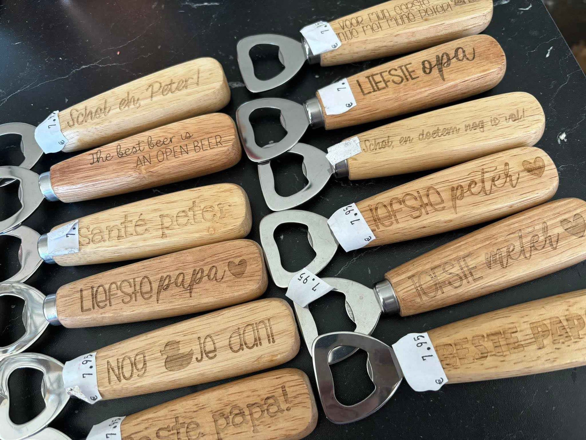 Flesopener Hout | Gepersonaliseerd