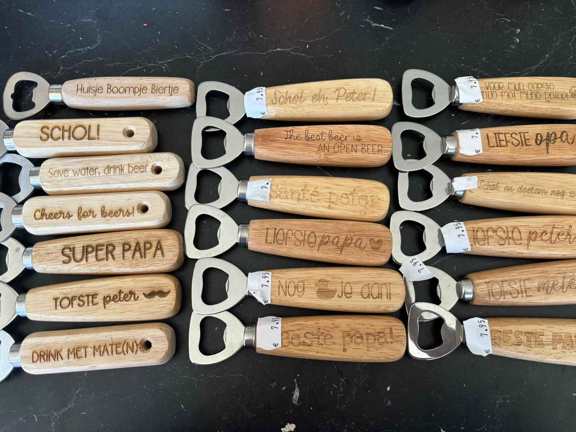Flesopener Hout | Gepersonaliseerd