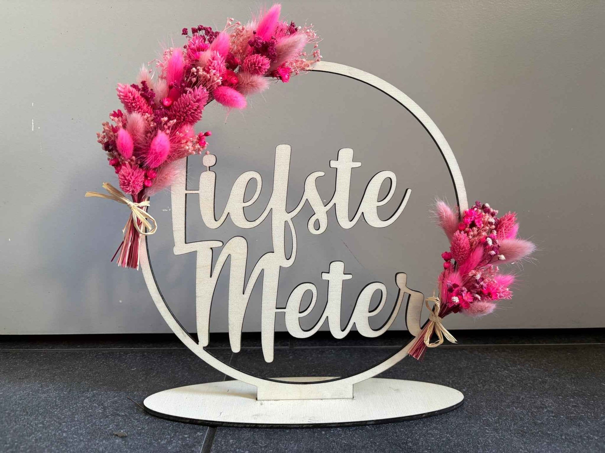 Flowerhoop Groot | Naamcirkel gepersonaliseerd