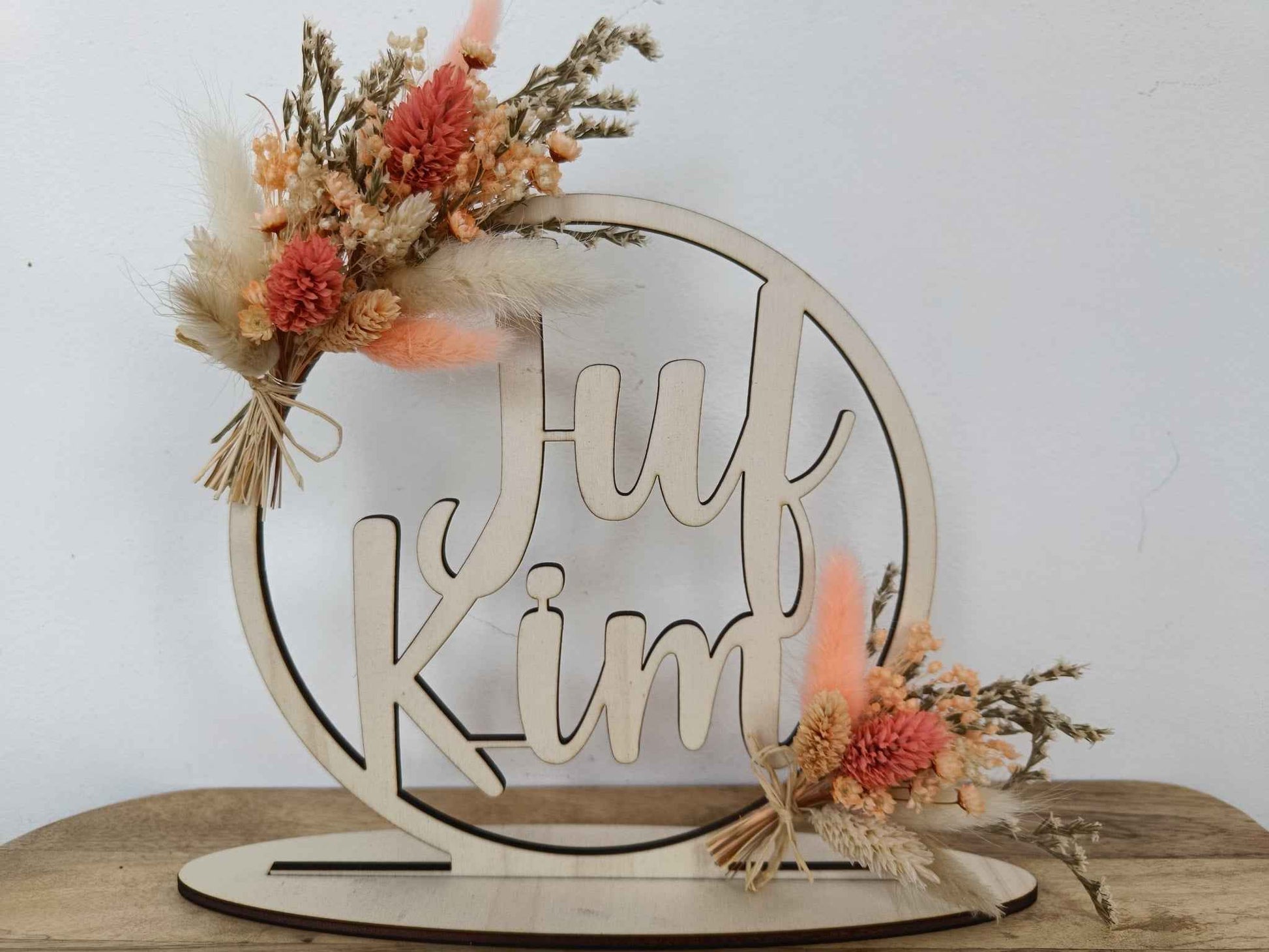 Flowerhoop Middel | Naamcirkel gepersonaliseerd