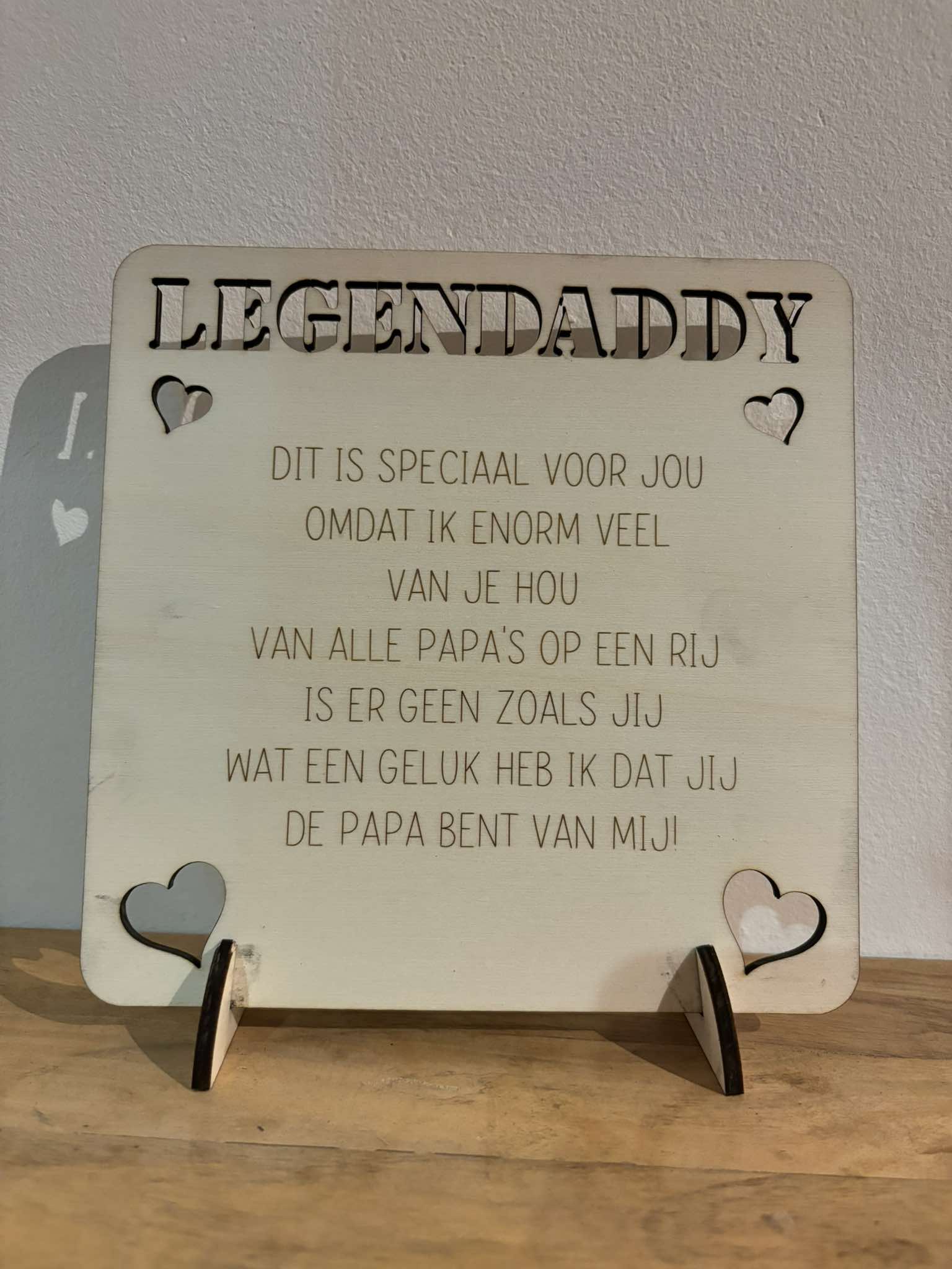 Houten Staander | Legendaddy - Wearable Wishes