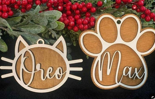 Kersthanger Hond of Kat | Gepersonaliseerd
