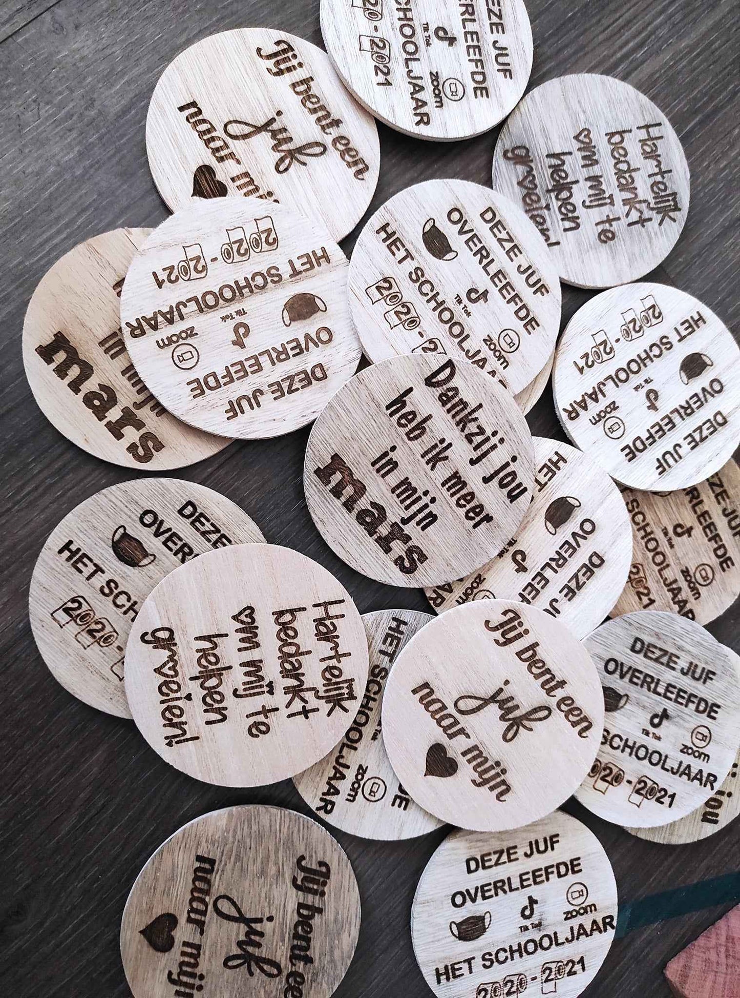 Metalen Potje met Houten deksel | Gepersonaliseerd