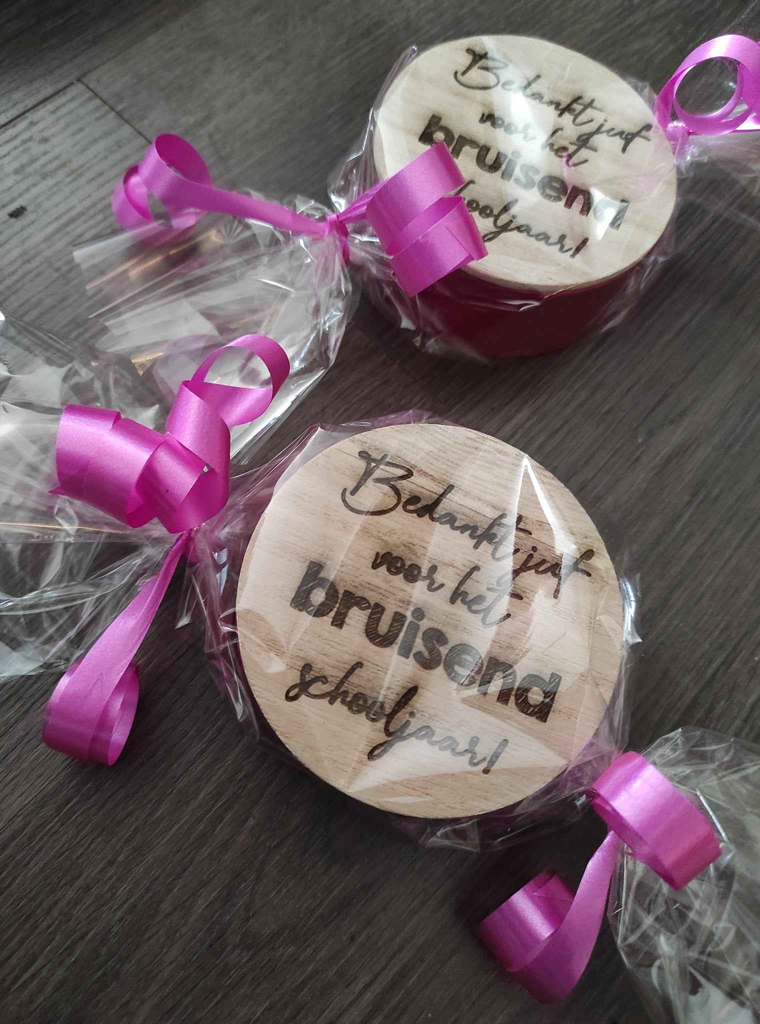 Metalen Potje met Houten deksel | Gepersonaliseerd