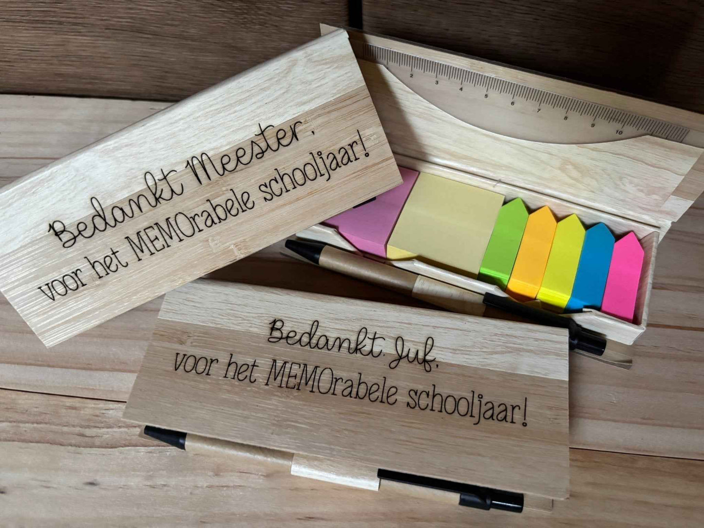 Set Memoblaadjes | Gepersonaliseerd met tekst naar keuze