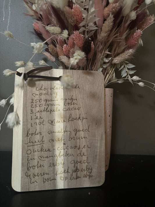 Snijplank met Recept - Wearable Wishes